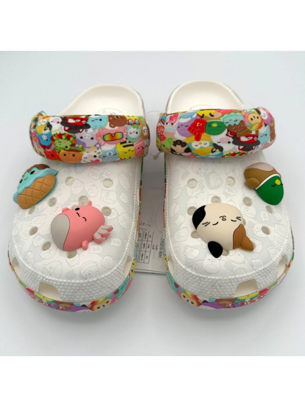 Crocs Squishmallows Clogs M8 W10 White Colorful Classic Cartoon Shoe Charms NEW - Picture 6 of 16